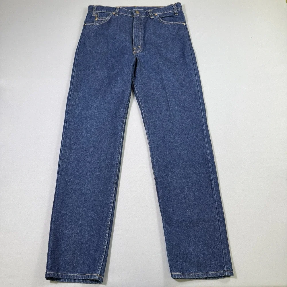 VTG Levis 505 Jeans 36x32 (measures 34x32) Mens Orange Tab Made in USA 80s EUC